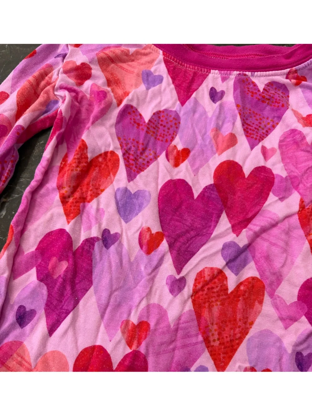 Little sleepies pink hearts